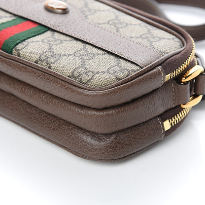 Gucci GG Supreme Monogram Web Mini Ophidia GG Bag Brown 10 of 11