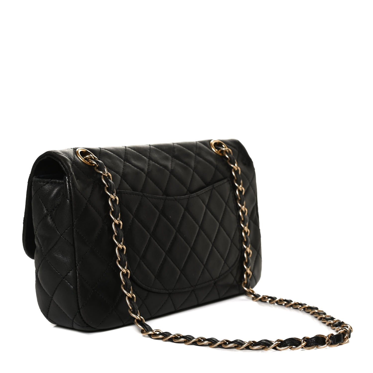 Chanel Lambskin Quilted Single Flap Black 2 of 15