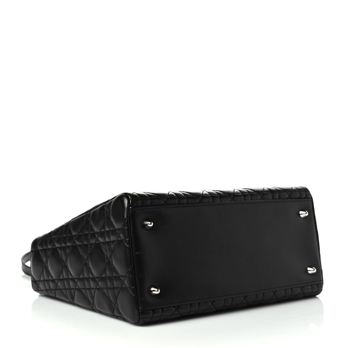 Lambskin Cannage Medium Lady Dior Black
