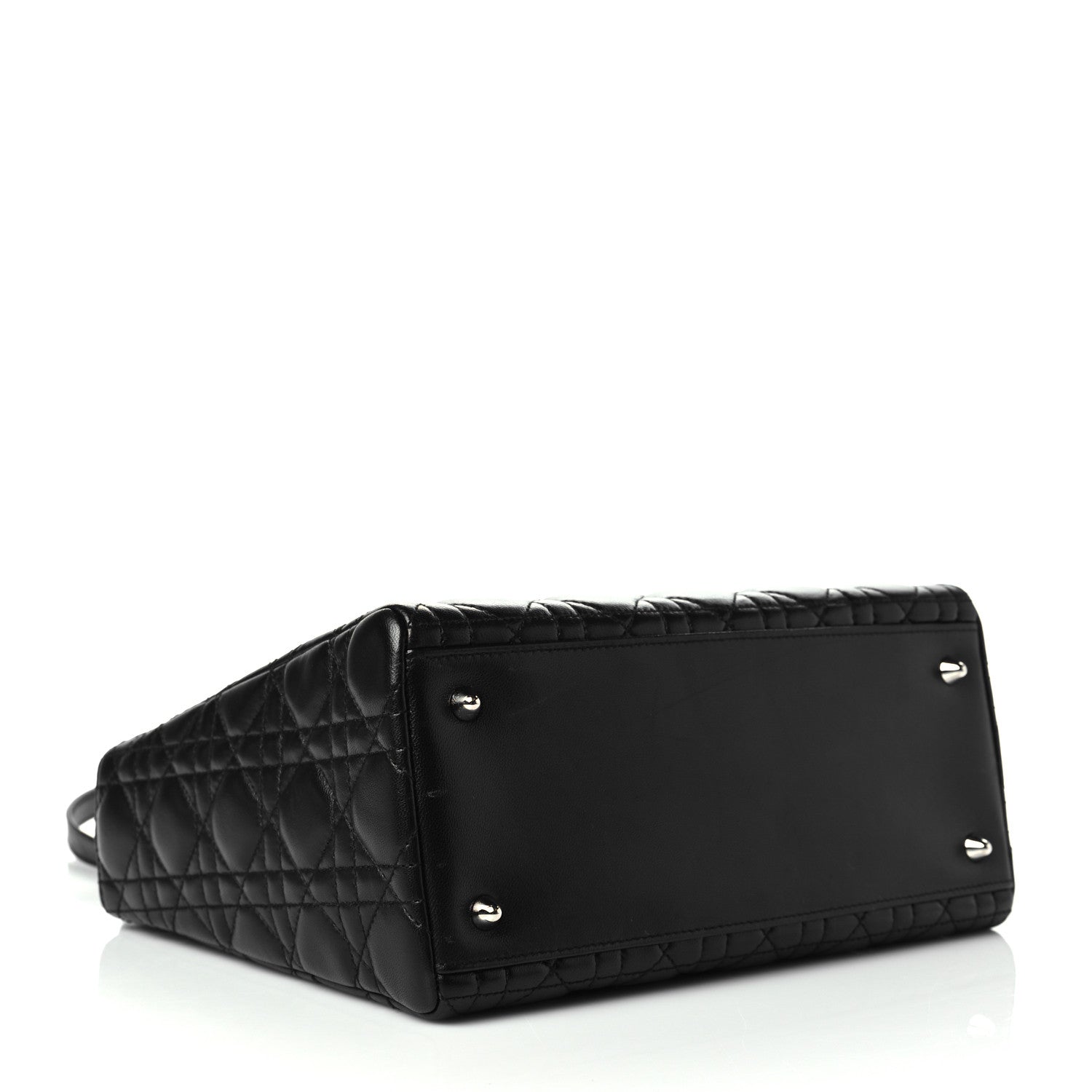 Christian Dior Lambskin Cannage Medium Lady Dior Black 5 of 11