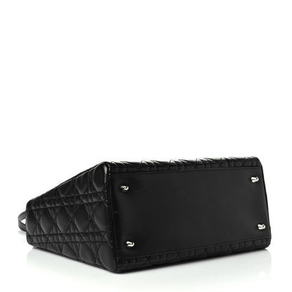 Christian Dior Lambskin Cannage Medium Lady Dior Black 5 of 11