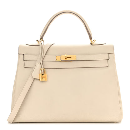 Hermes Togo Kelly Retourne 32 Craie 1 of 26