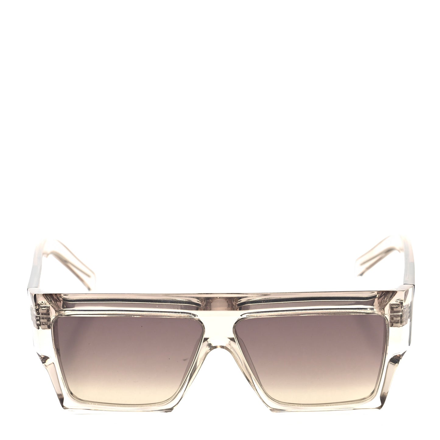 Square Acetate Transparent Smoke Flat Sunglasses CL 400301 Transparent Smoke