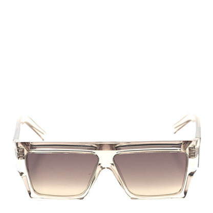 Celine Square Acetate Transparent Smoke Flat Sunglasses CL 400301 Transparent Smoke 2 of 7