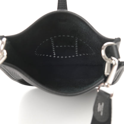 Hermes Taurillon Clemence Evelyne TPM Black 5 of 11