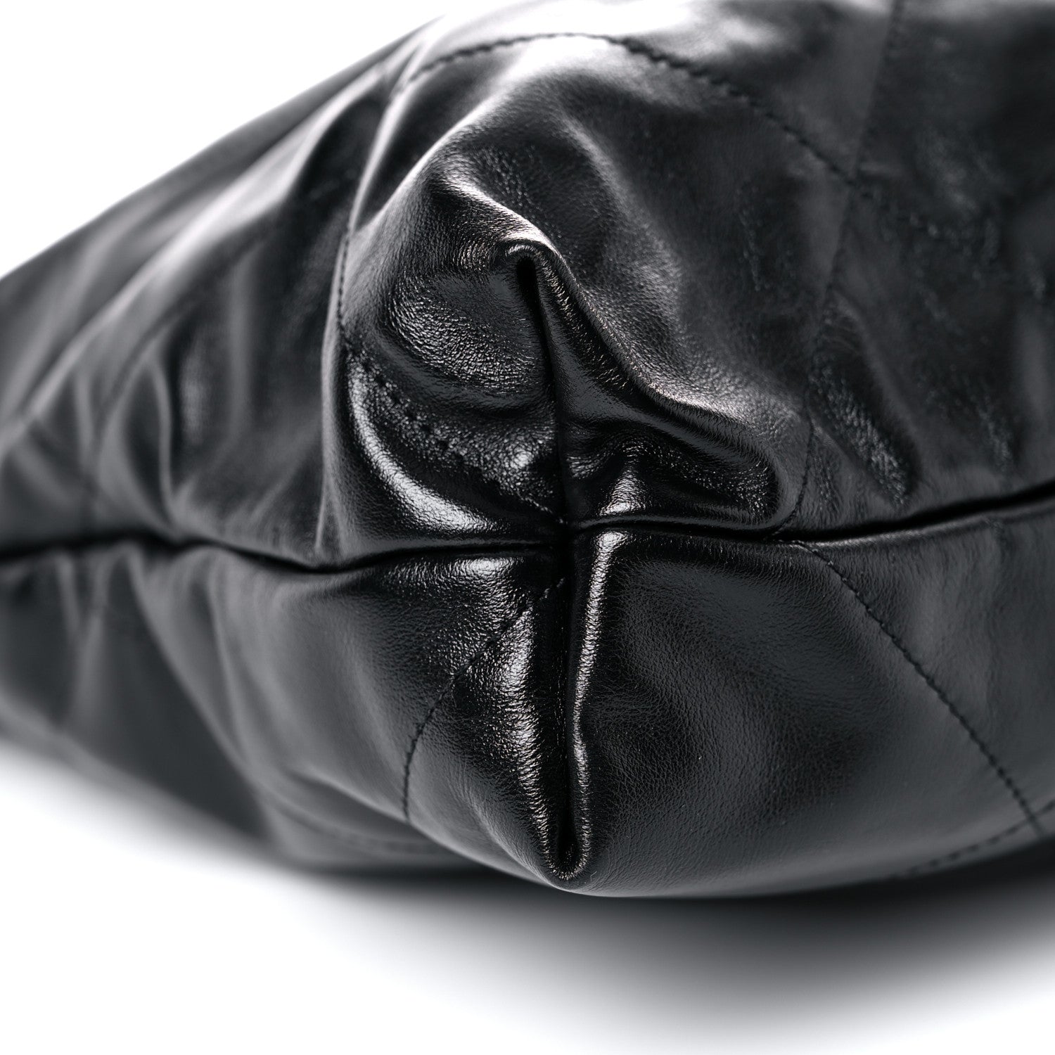 Chanel Shiny Calfskin Quilted Chanel 22 Black 9 of 10