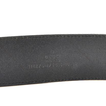 Gucci Calfskin Turquoise Interlocking G Belt 80 32 Black 5 of 7