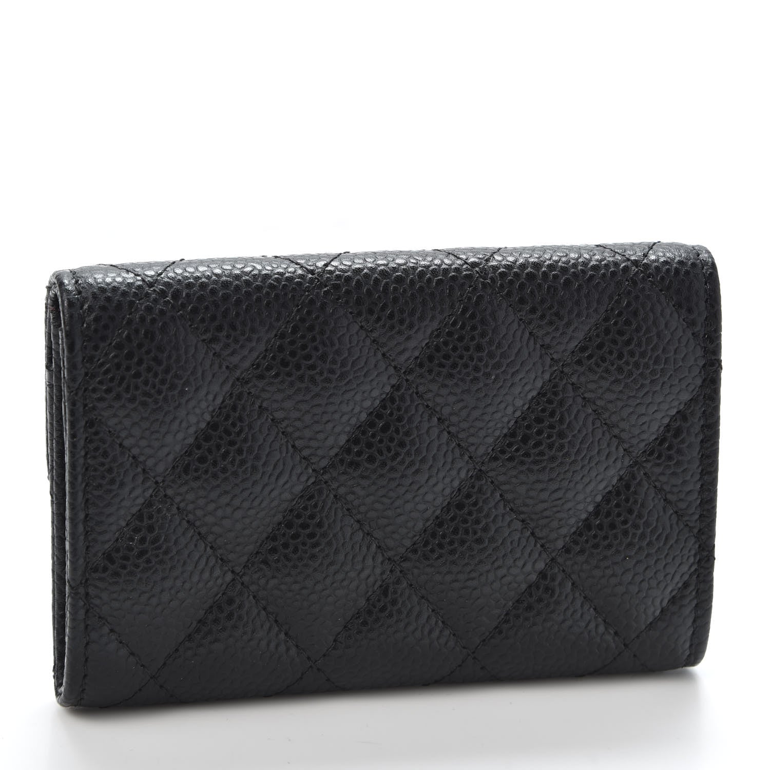 Chanel Caviar Quilted Flap Card Holder Black 2 of 10