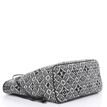 Louis Vuitton Jacquard Since 1854 Neverfull MM Grey 3 of 10