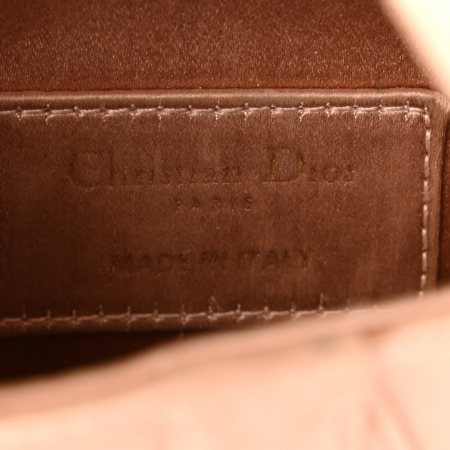 Christian Dior Satin Crystal Mini Saddle Bag Powder Beige 6 of 13