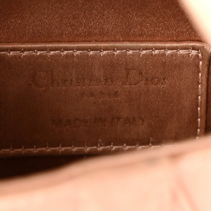 Christian Dior Satin Crystal Mini Saddle Bag Powder Beige 6 of 13