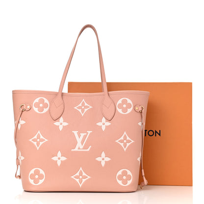 Louis Vuitton Empreinte Monogram Giant Neverfull MM Trianon Pink Cream 10 of 10