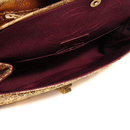 Chanel Buffalo Leather Hand Painted Lace 2.55 Reissue 226 Flap Gold 5 of 8