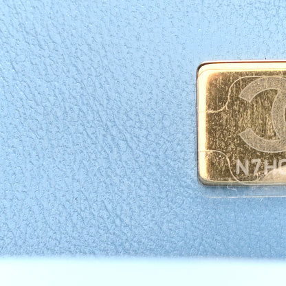 Chanel Lambskin Quilted Mini Rectangular Flap Light Blue 6 of 10