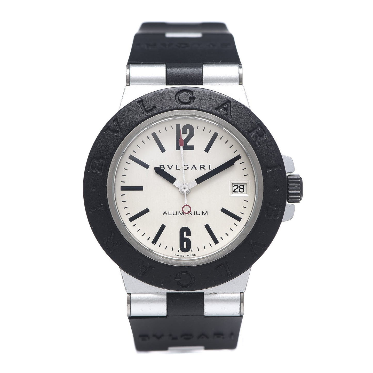 Aluminum Rubber 38mm Diagono Quartz Watch