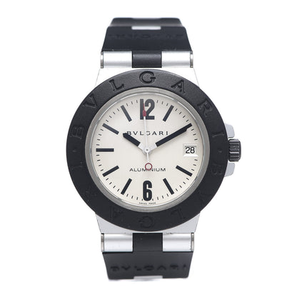 Bulgari Aluminum Rubber 38mm Diagono Quartz Watch 1 of 5