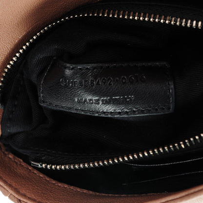 Saint Laurent Sheepskin Matelasse Chevron Monogram College Chain Wallet Fard 7 of 7