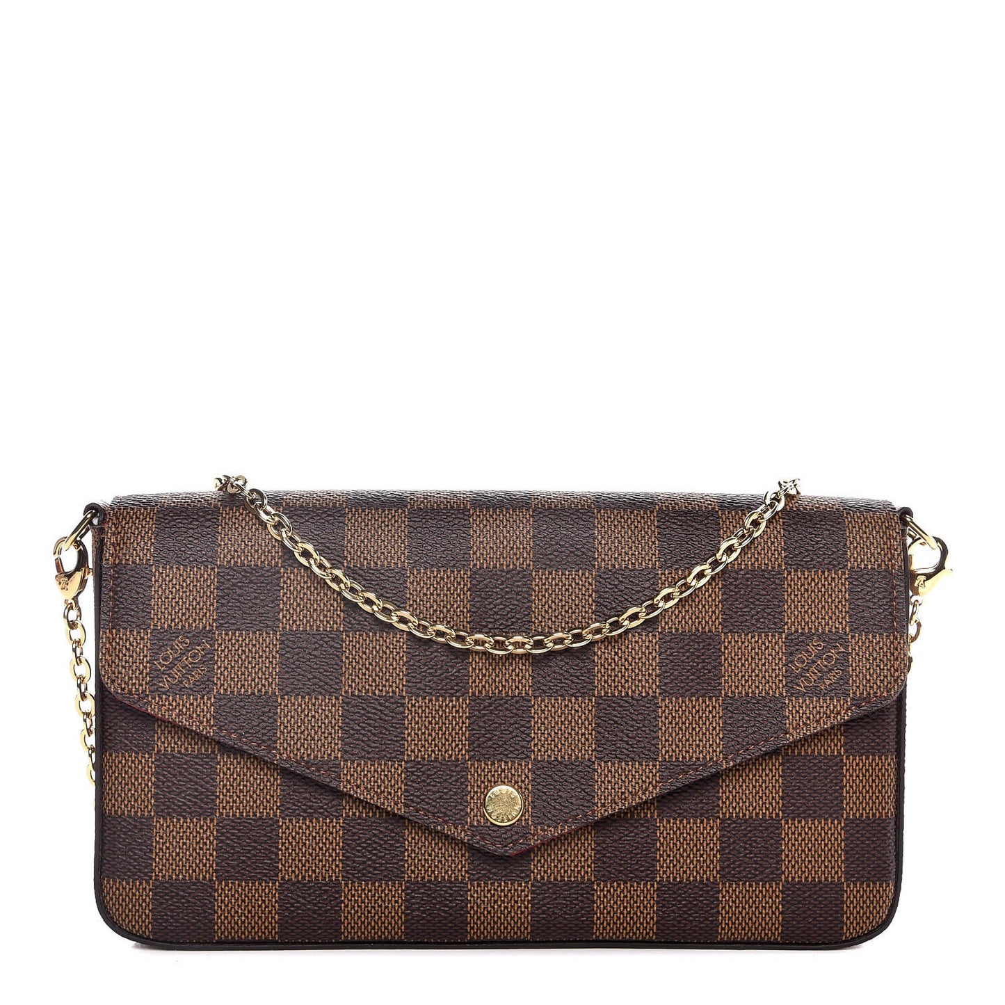 Damier Ebene Pochette Felicie Chain Wallet
