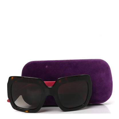 Gucci Square Frame GG0102S Sunglasses Glitter Pink Multi 7 of 7