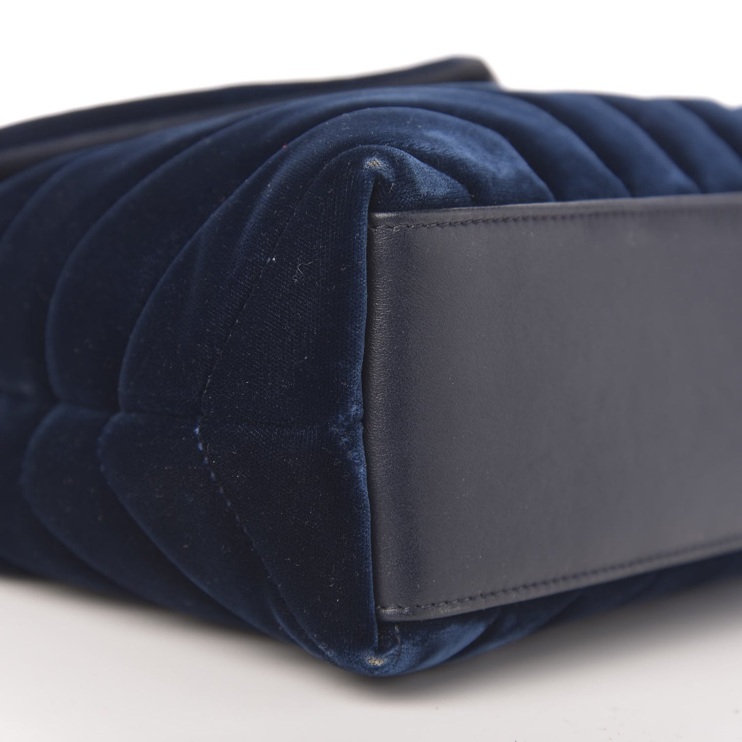 Velvet Y Quilted Monogram Small Loulou Chain Satchel Medium Blue