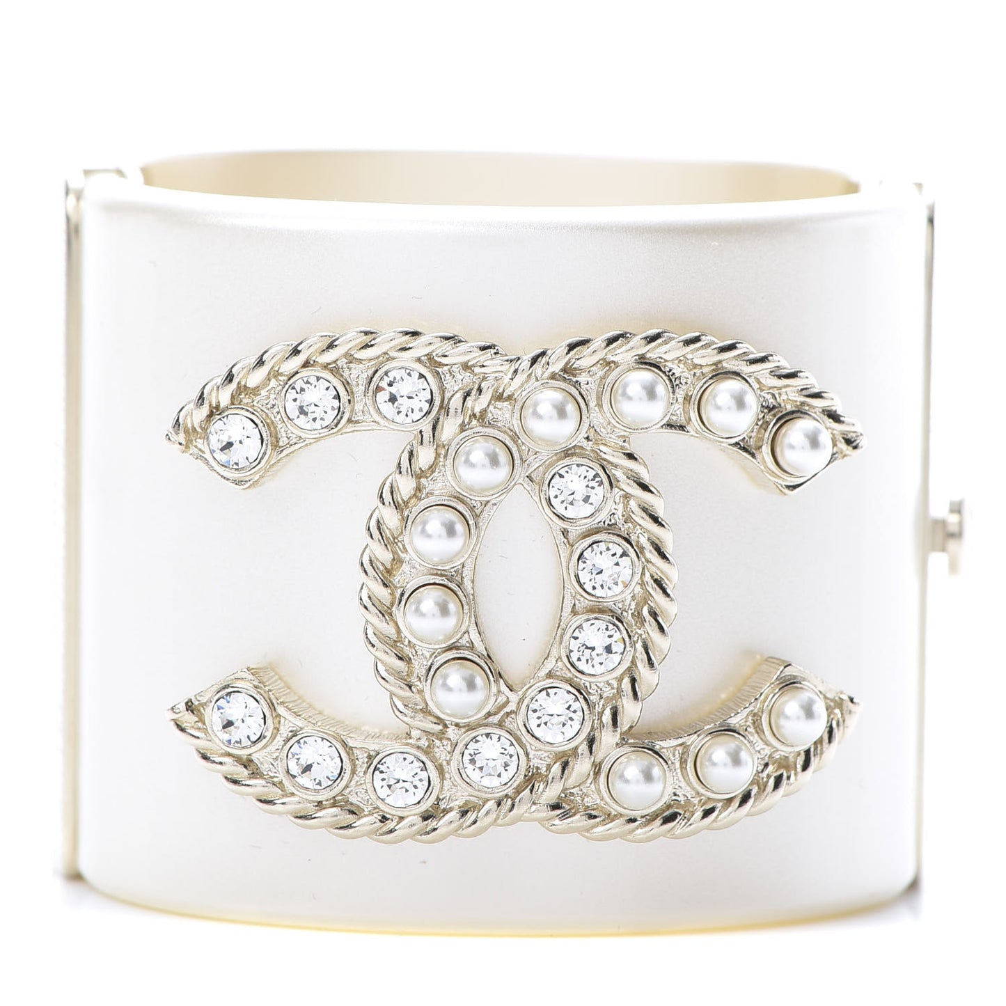 Resin Crystal Pearl April In Paris CC Cuff Beige