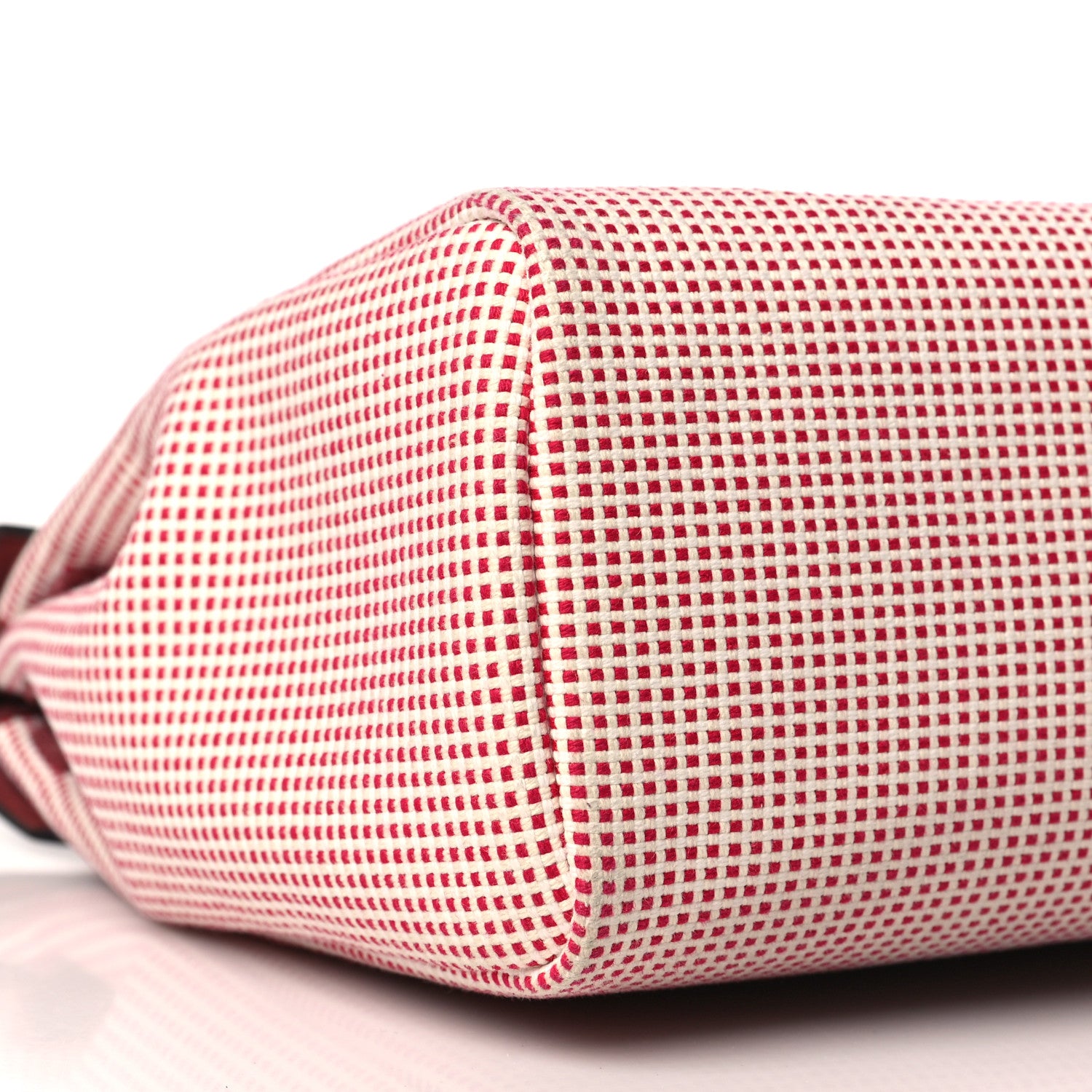 Hermes Criss Viking Vache Hunter Herbag Zip Retourne 31 PM Ecru Brique Anemone Rouge Sellier 7 of 9