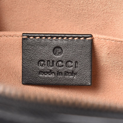 Gucci Calfskin Matelasse Animal Studs GG Marmont Belt Bag 95 38 Black 6 of 7