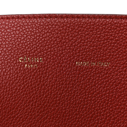 Celine Soft Grained Calfskin Small Belt Cabas Fox Red 6 of 8