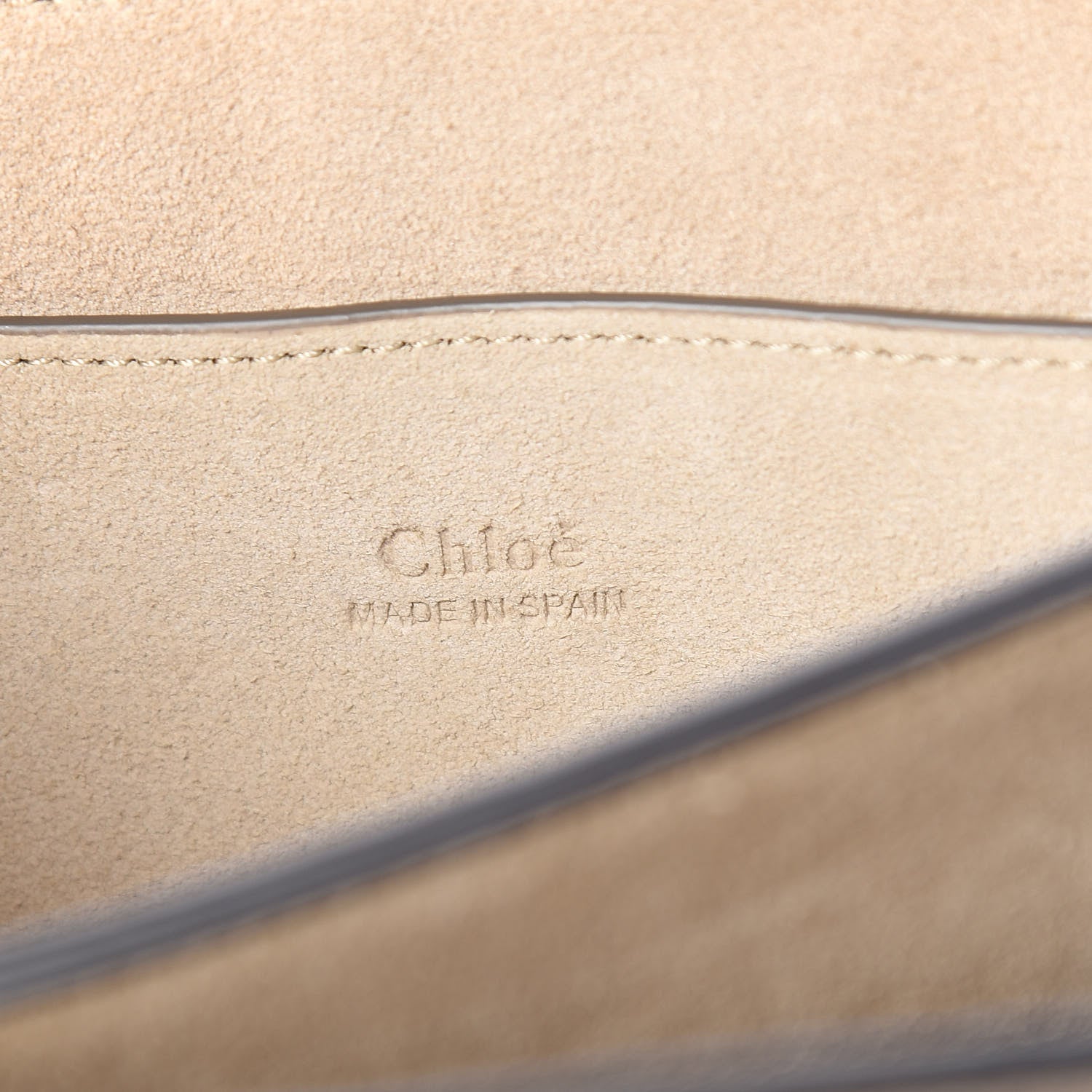 Chloe Suede Calfskin Small Faye Shoulder Bag Motty Grey 6 of 11