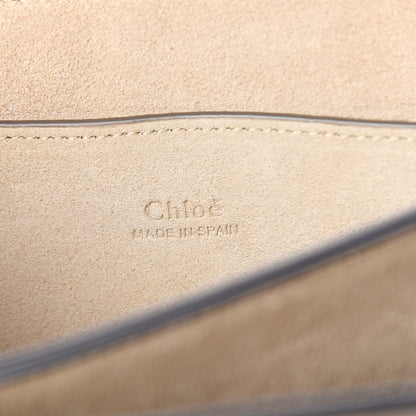 Chloe Suede Calfskin Small Faye Shoulder Bag Motty Grey 6 of 11