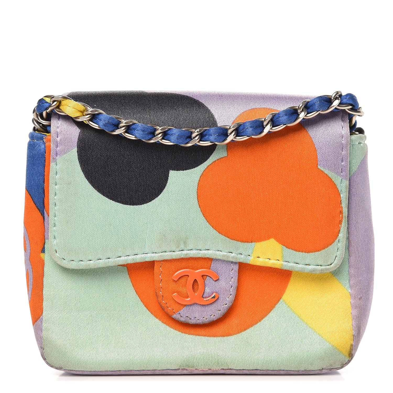Chanel Satin Convertible Micro Flap Multicolor 1 of 11