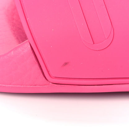 Gucci Rubber Womens Logo Slide Sandals 41 Fuchsia 8 of 9