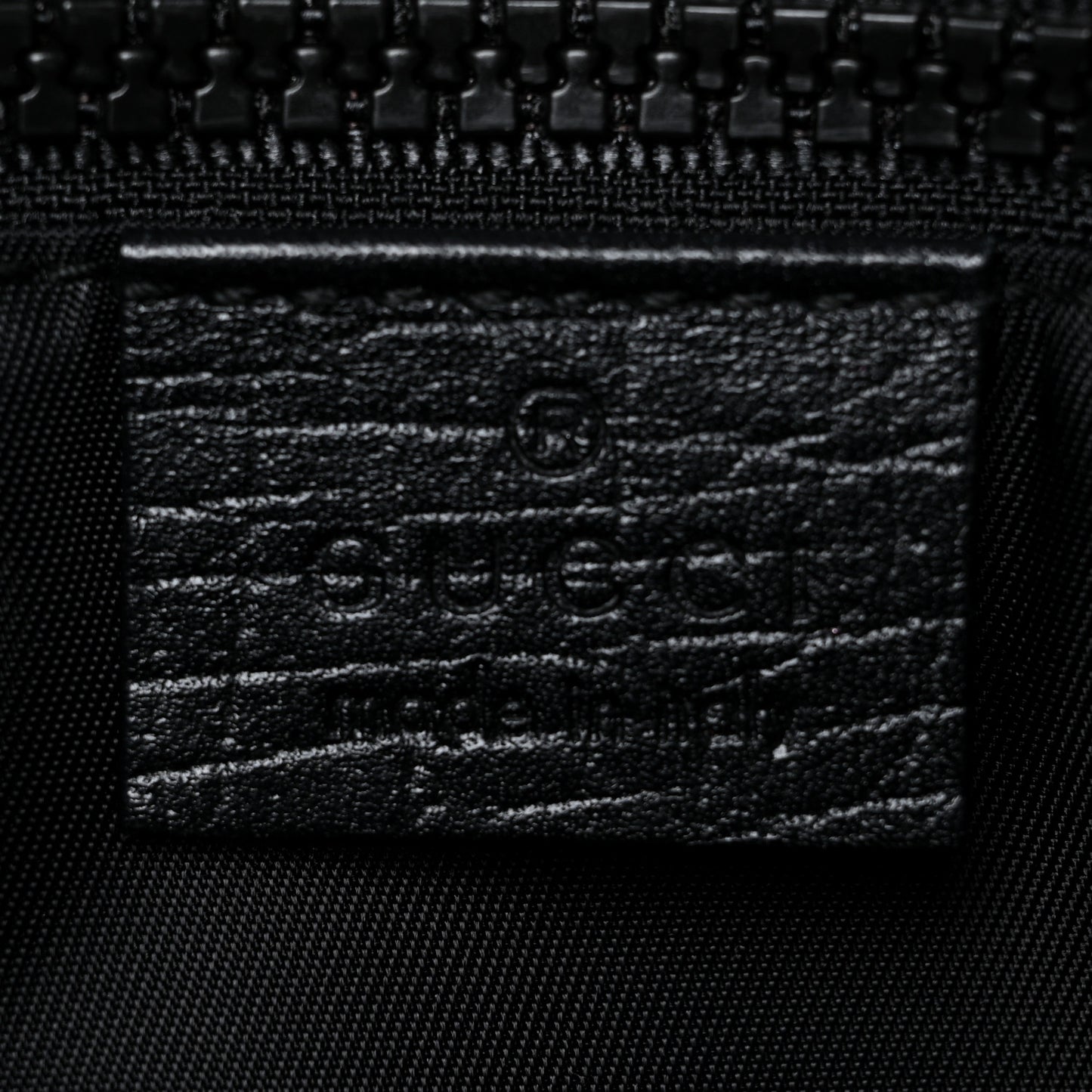 GG Plus Monogram Travel Bag Black