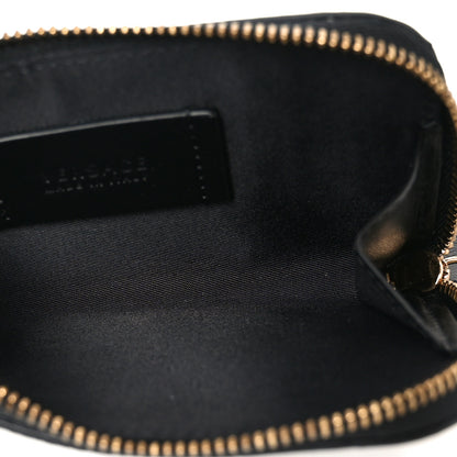 Versace Nappa La Medusa Studded Zip Pouch Card Holder Black 5 of 7