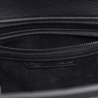 Celine Drummed Calfskin Micro Luggage Black 10 of 10