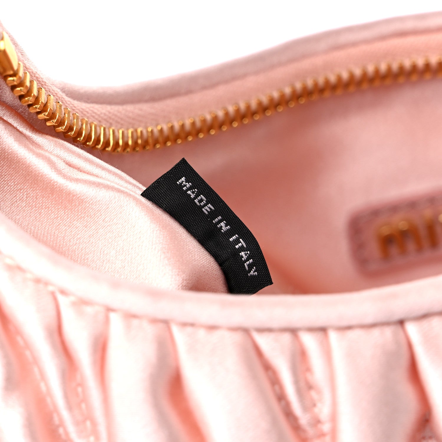 Miu Miu Satin Matelasse Wander Hobo Alabaster Pink 7 of 11