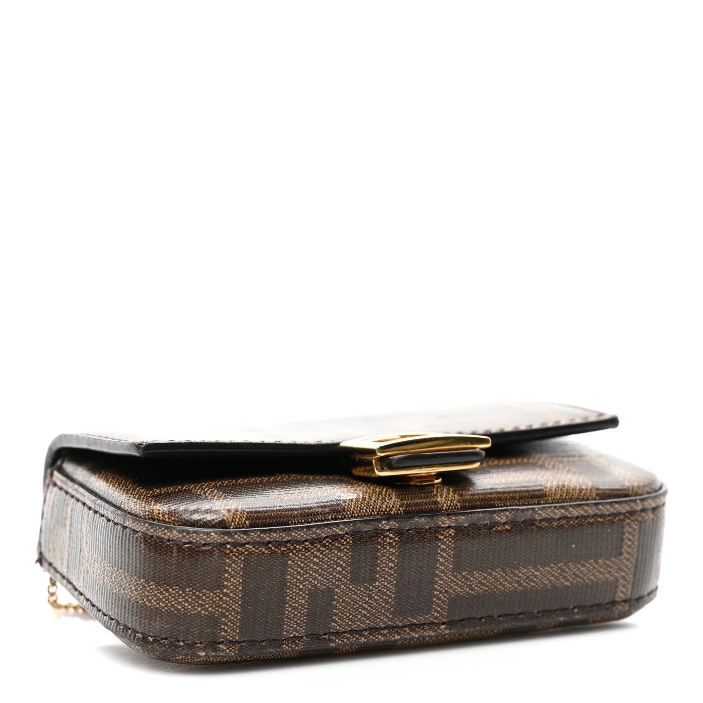 Glazed Fabric FF 1974 Nano Baguette Charm Mogano Panna