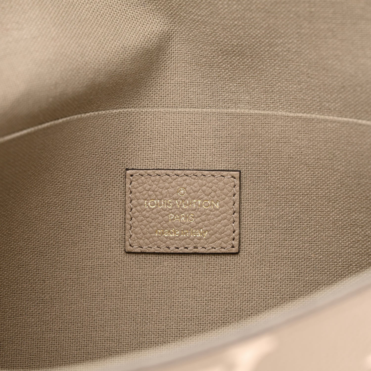 Louis Vuitton Empreinte Monogram Giant Felicie Pochette Tourterelle Creme 7 of 13