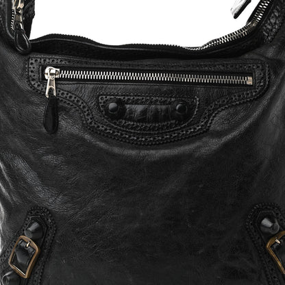 Balenciaga Agneau Giant Brogues Hardware Day Hobo Black 19 of 19