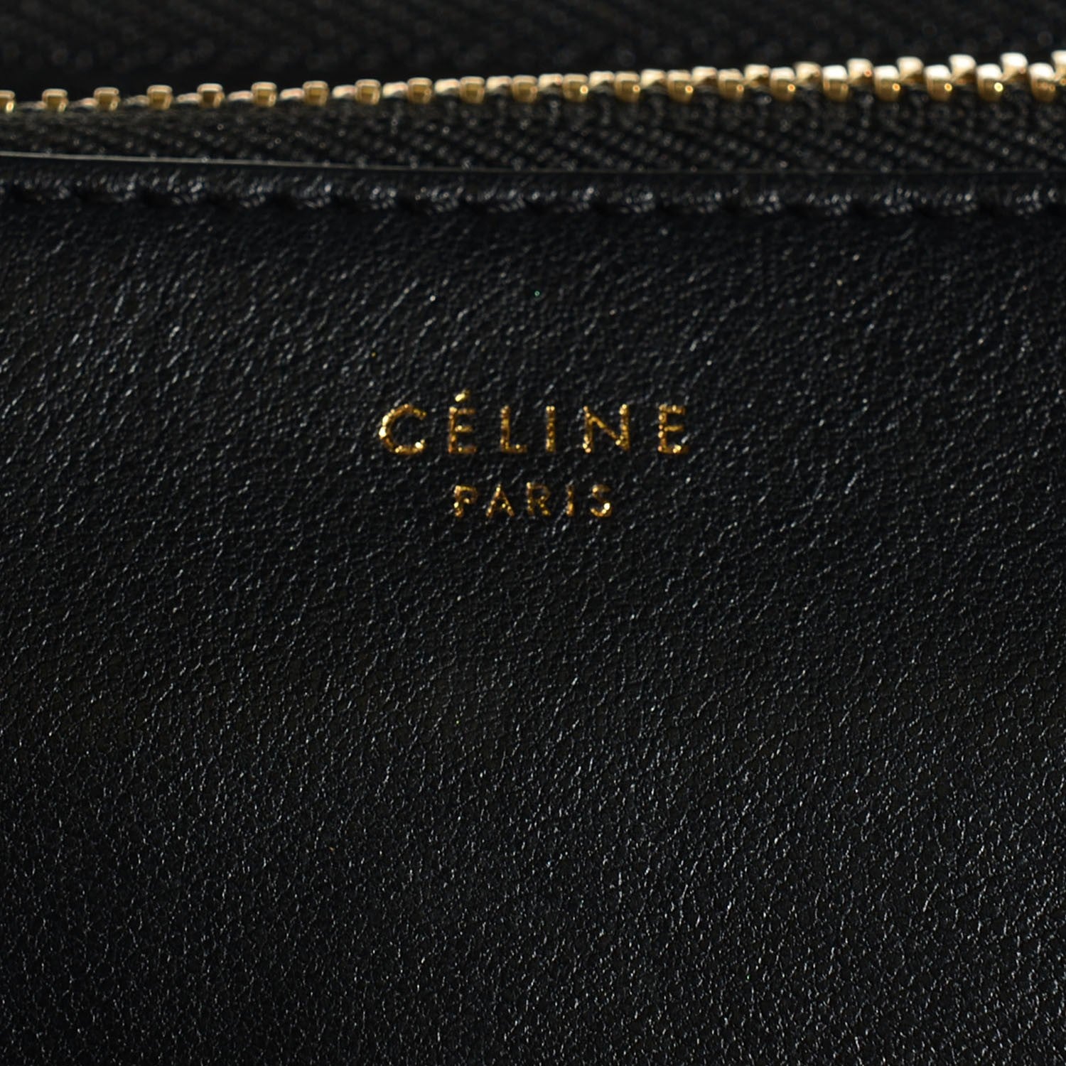 Celine Lambskin Large Trio Crossbody Bag Black 6 of 10