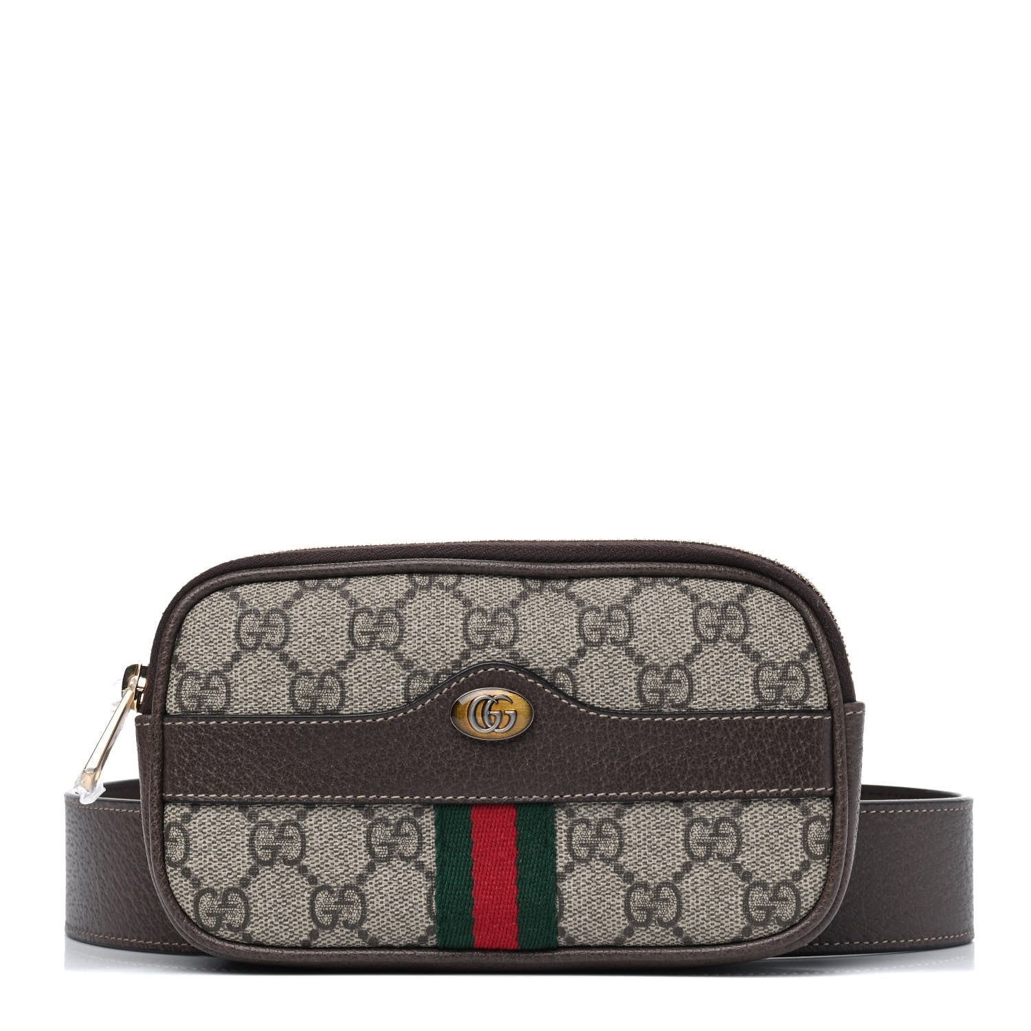 Gucci GG Supreme Monogram Ophidia Belted iPhone Case 75 30 Dark Brown 1 of 4