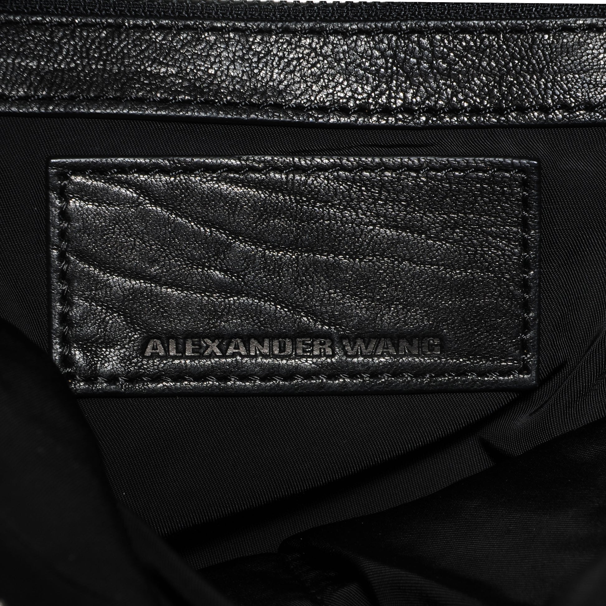 Alexander Wang Textured Lambskin Morgan Hobo Black 6 of 6