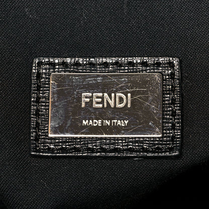 Fendi Vitello Elite Cuoio Monster Buggies Medium Roll Tote Cedro Black 6 of 12
