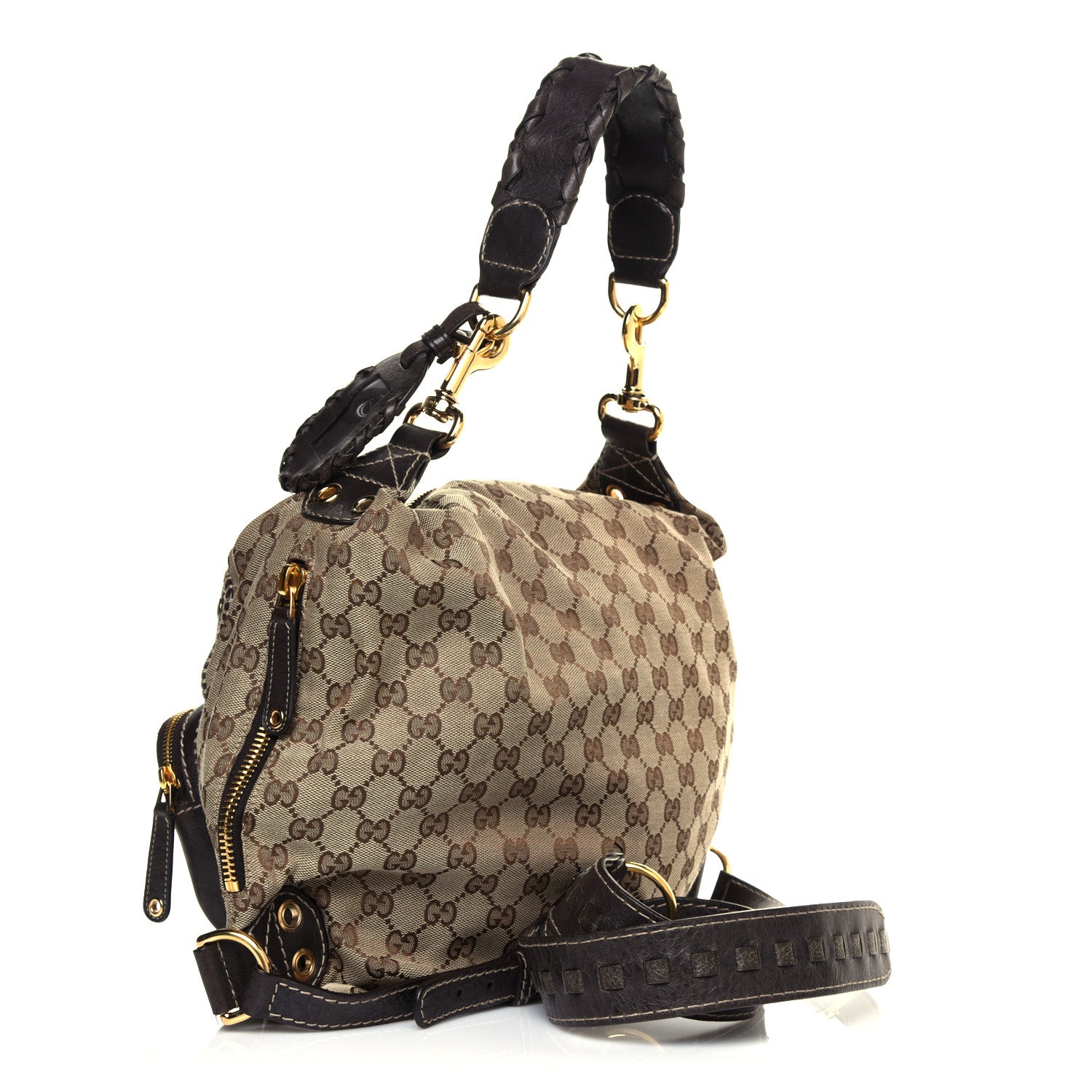Gucci Monogram Medium Darwin Convertible Backpack Brown 2 of 4