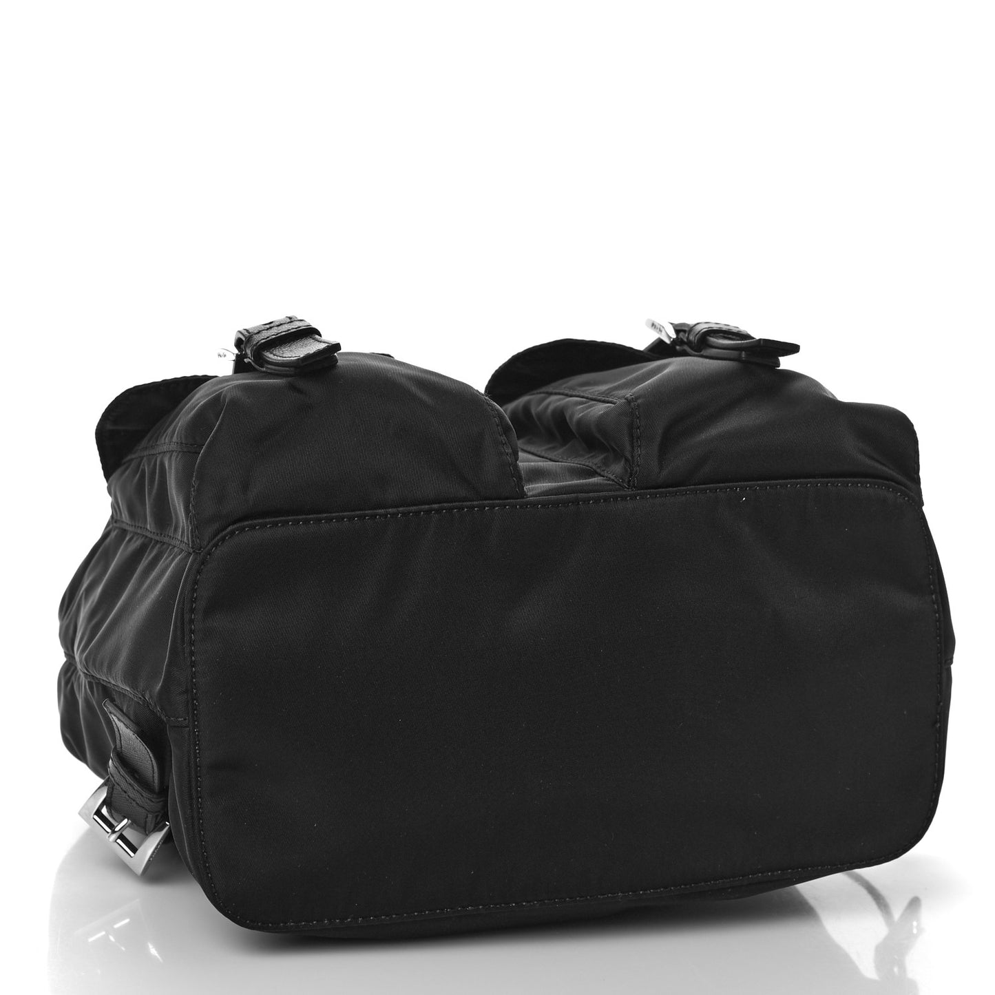 Tessuto Nylon Saffiano Small Backpack Black