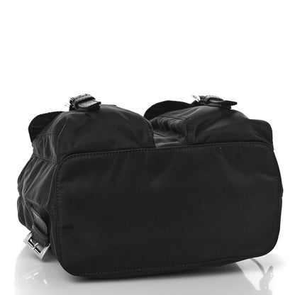 Prada Tessuto Nylon Saffiano Small Backpack Black 5 of 9