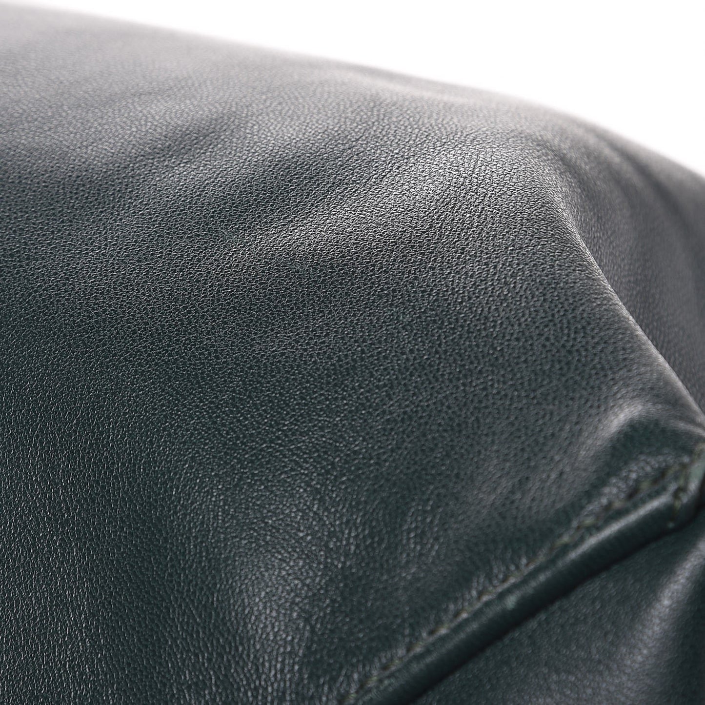 Lambskin Horizontal Cabas Bottle Green