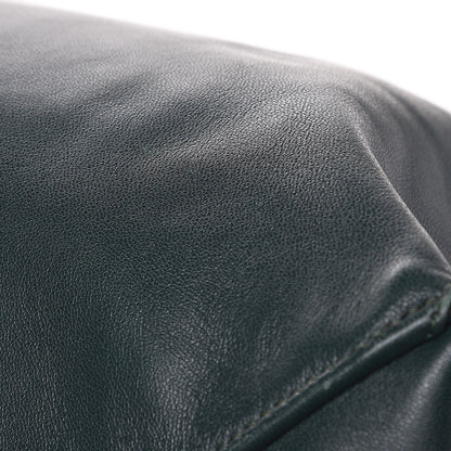 Celine Lambskin Horizontal Cabas Bottle Green 11 of 15