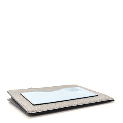 Loewe Soft Grained Calfskin Large Square Coin Cardholder Stone Blue Pearl Grey 4 of 8