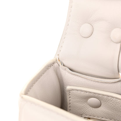 Bottega Veneta Lambskin Maxi Intreccio Padded Chain Cassette Crossbody Bag White 12 of 12